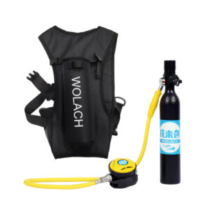 WOLACH 0.5L 1L Portable Diving Lungs – Mini Scuba Backup Tank with Hand Pump & Adjustable Sling - Image 4