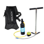WOLACH 0.5L Portable Spare Air Cylinder – Mini Scuba Backup Tank with Hand Pump & Adjustable Sling